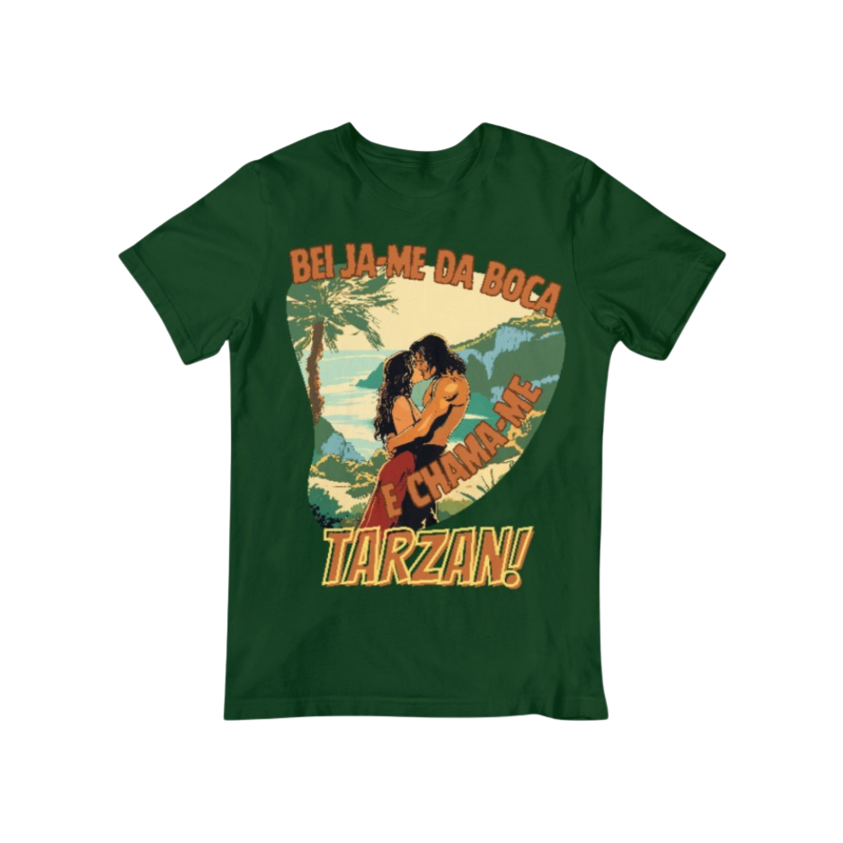 Tshirt- beija me da boca-verde