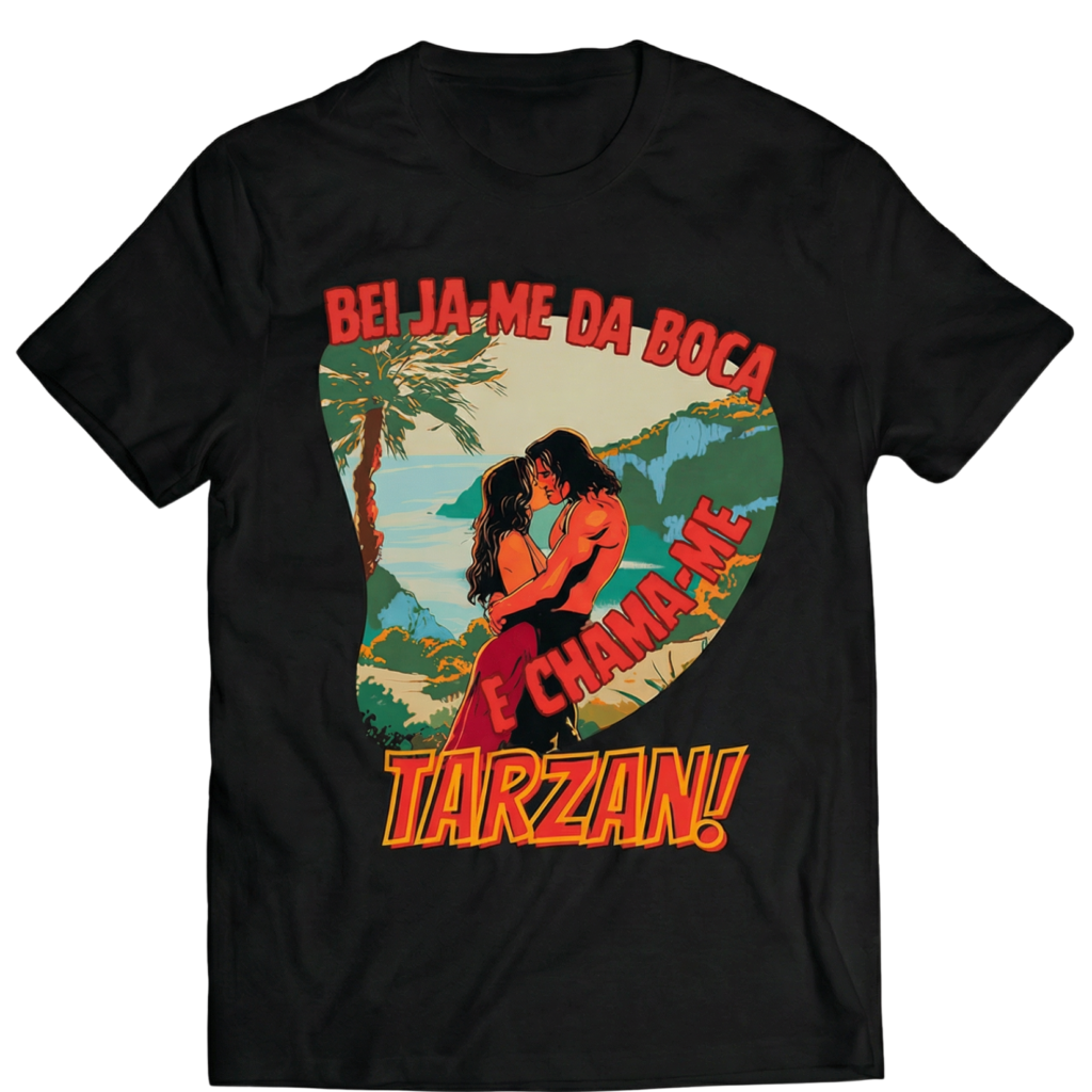 Tshirt- beija me da boca-preta