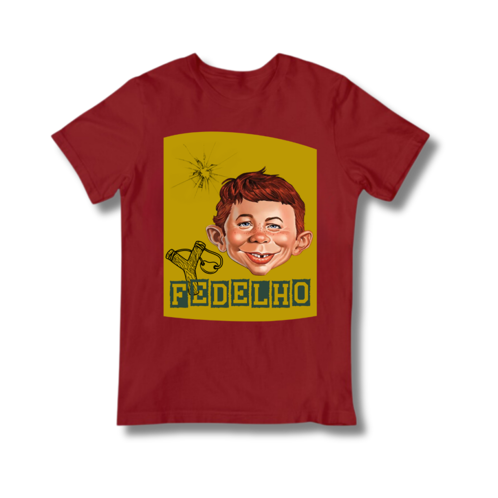 Tshirt FEDELHO-vermelha-tamanho L