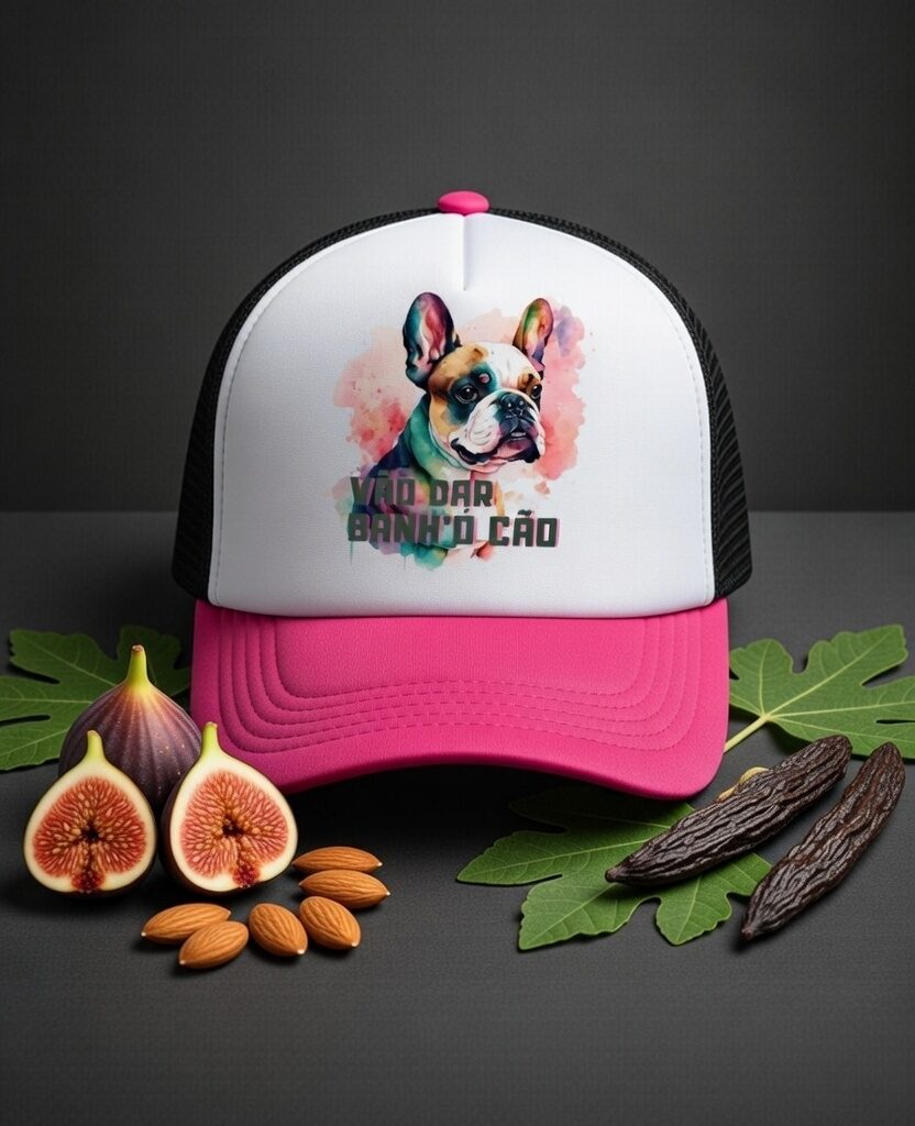 Boné Vão dar banhó cão- versão Pug