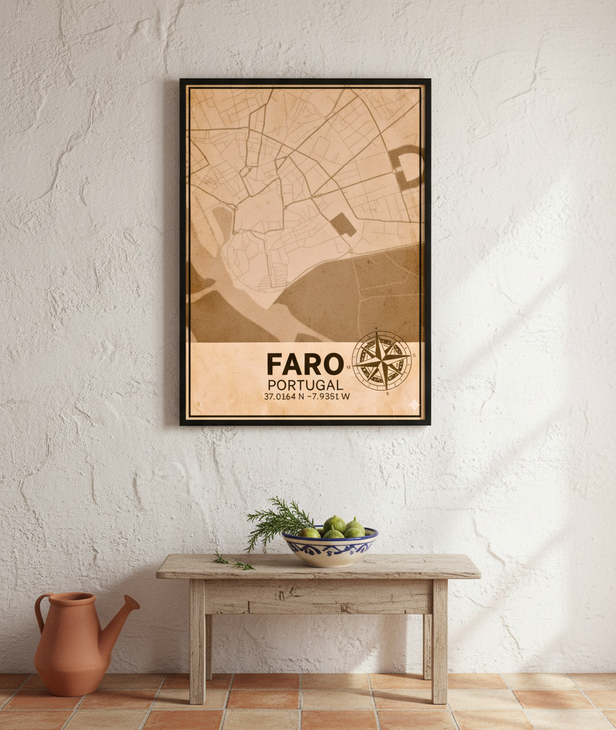 Mapa Antigo Faro