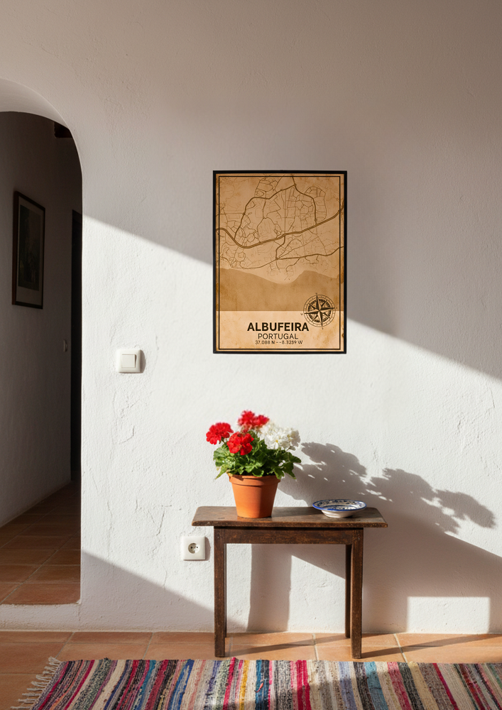 Mapa Antigo Albufeira